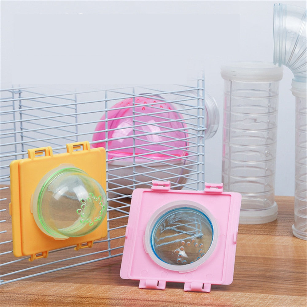 Hamster Tunnel Tube Part Transparent Curved Straight Tunnel Pipe DIY Small Pet Cage External Sports Tunnel Toy For Mouse Rat
