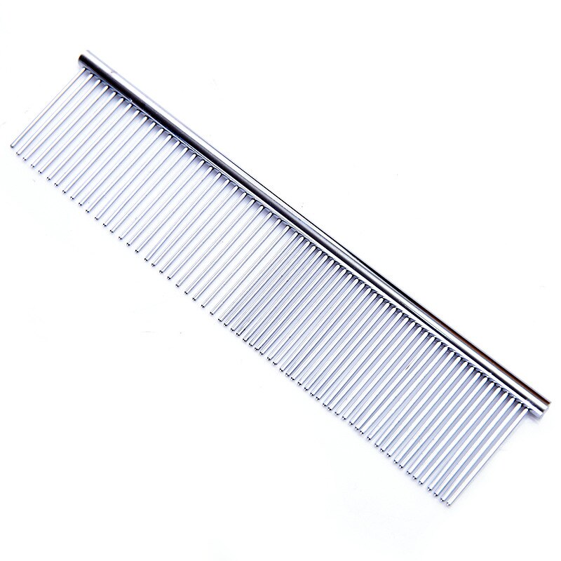 Dog Combs Pet Cat Grooming Tool With Rounded Ends Stainless Steel Teeth For Removing Tangles Knots For Long and Short Haired Dog
