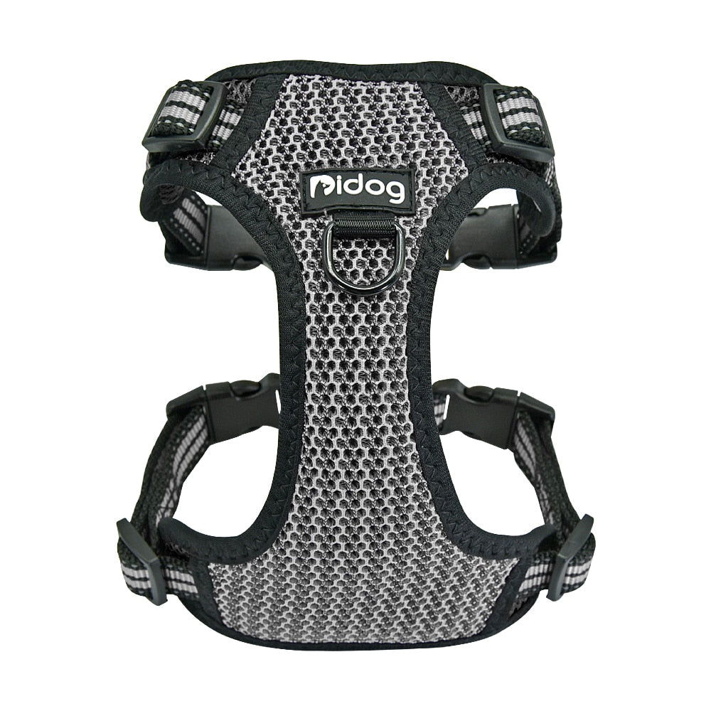 Nylon Dog Harness Reflective Bull Dog Harness Step In No Pull Pet Pug Harnesses Adjustable for Small Medium Dogs Pitbull Puppy