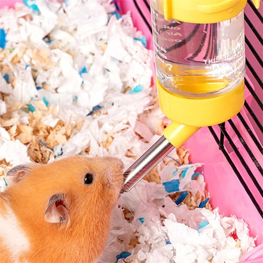 Hamster Drinker Pet Water Bottle Hanging Dispenser Feeder No Drip Chew Proof For Puppy Cat Rabbit Guinea Pig Small Animals