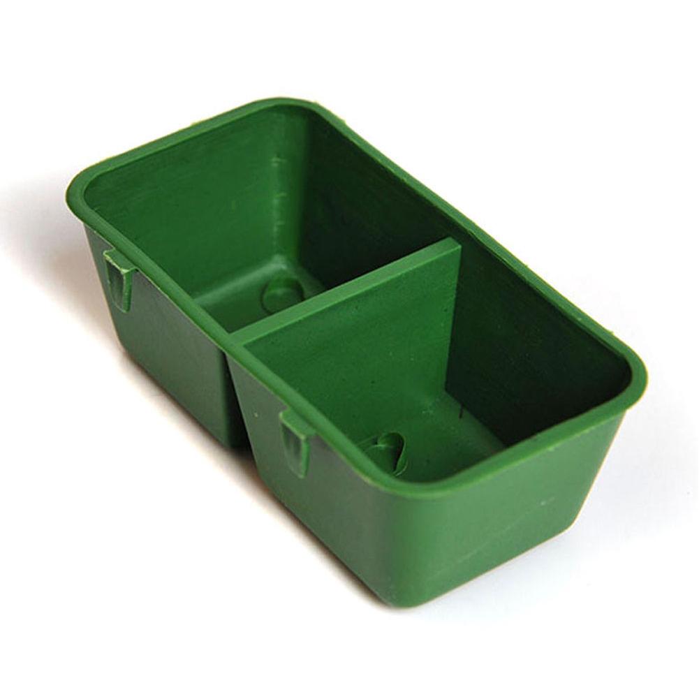 Double Bowl Birds Feeding Trough Water And Foods Feeding Cups For Bird Pigeons Parrot Cup Feeding For Pet Cage Decoration