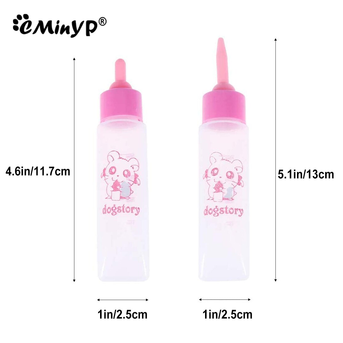 Pet Milk Feeding Bottle Silicone Nipple Baby Hamster Newborn Cat Nursing Drinking Bottle Kitten Puppy Small Animals Feeding Tool