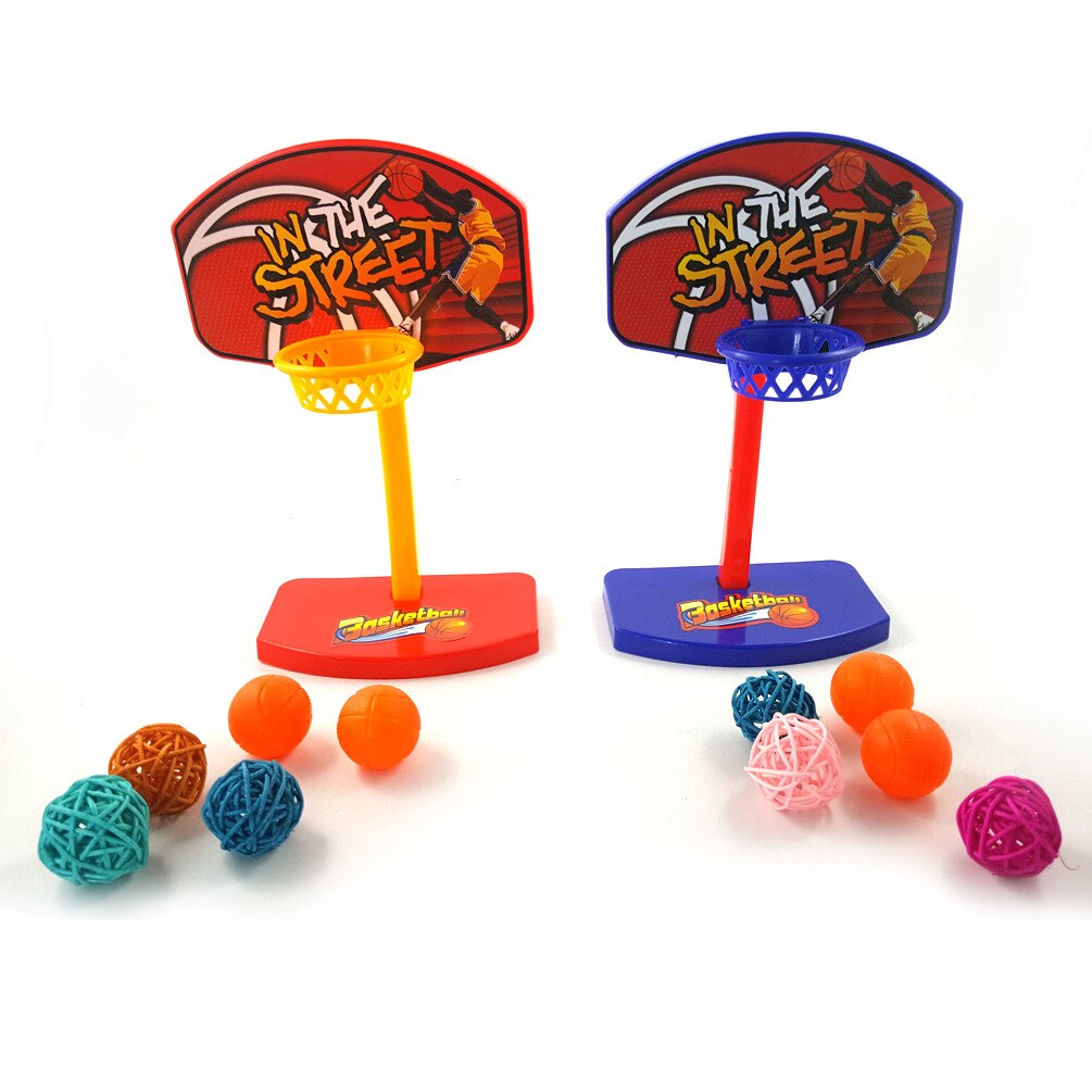 Bird Parrot Training Toy Pet Parakeet Basketball Hoop Props With Chew Balls Intelligence Toy For Bird Trick Education Playing