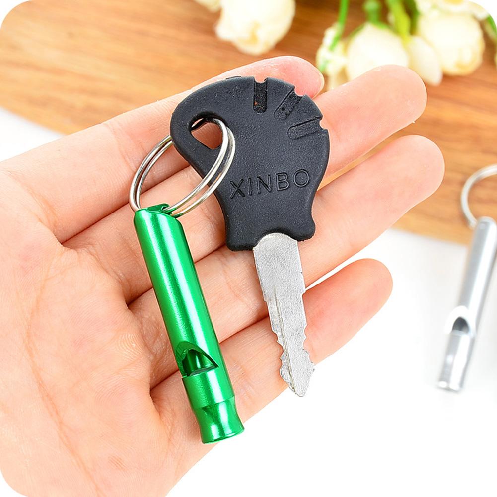 Pet Dog Training Whistle Portable Multifunctional Aluminum Alloy Whistle Pet Acessories With Ring (random Color)