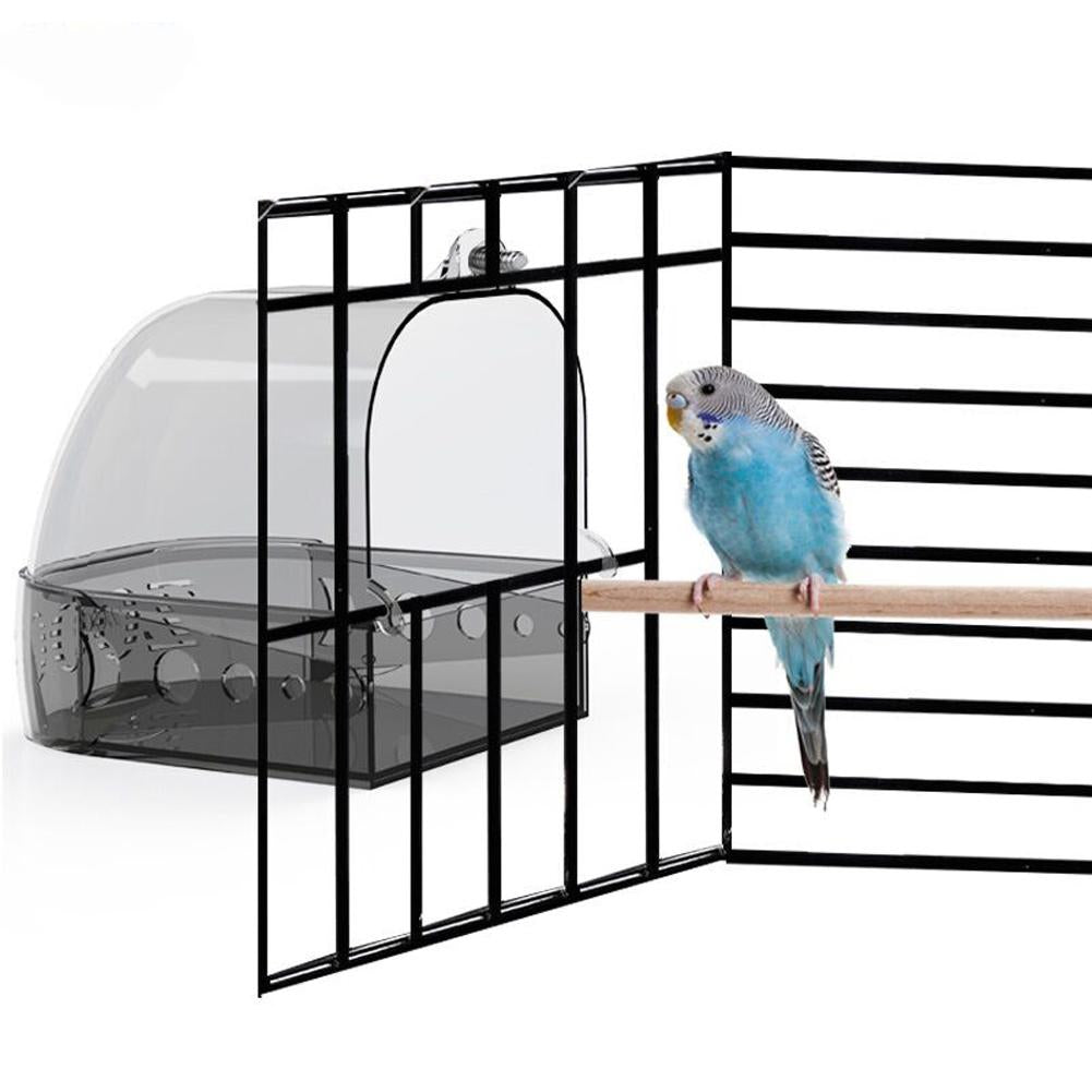 Parrot Shower Large Bathroom Bird Cage Supplies Multi-purpose Bath Room Bather Feeding Box Bird Bath Tub