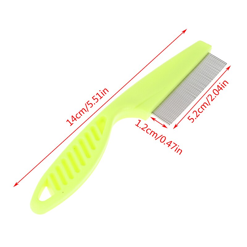 8 Colors Home Flea Comb For Cat Dogs Pet Stainless Steel Comfort Flea Hair Grooming Tools Deworming Brush Pet Hair Comb