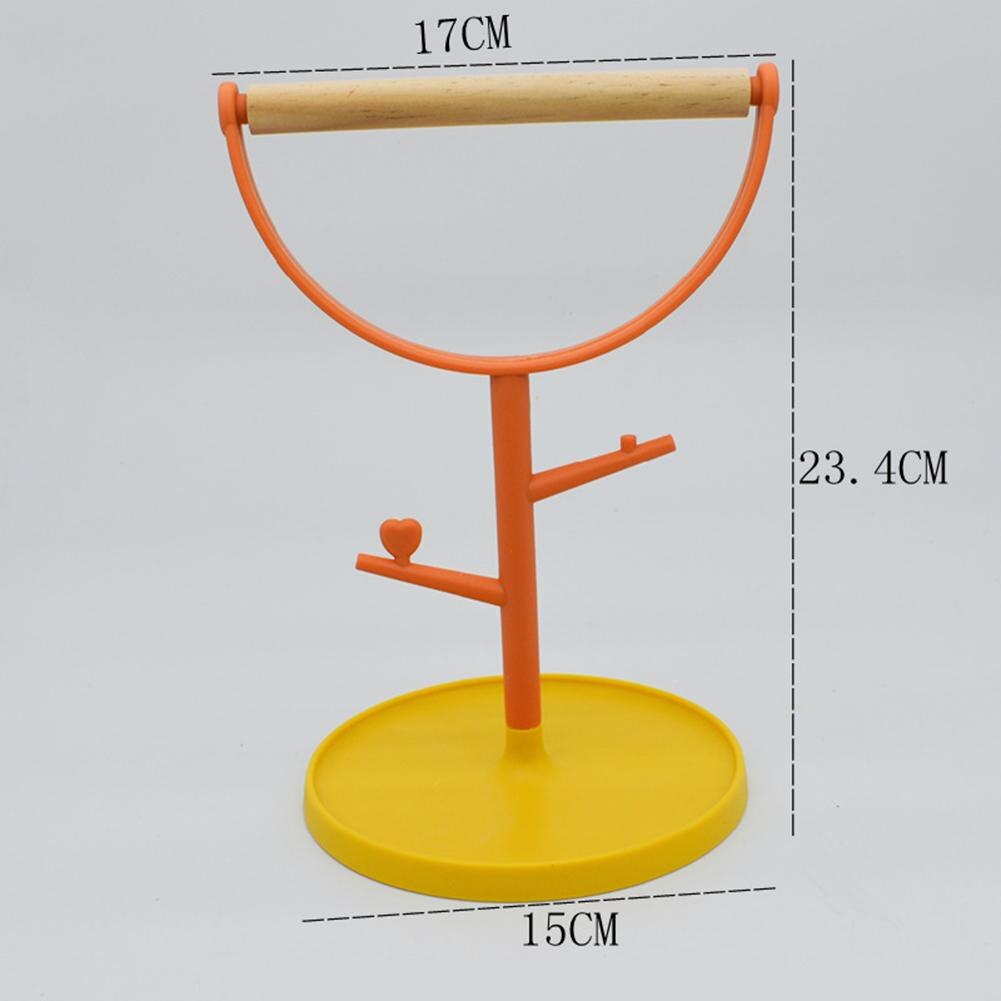 Bird Perch Rest Stand Desktop Training Platform Playstand Portable Bird Cage Toys Bird Supplies