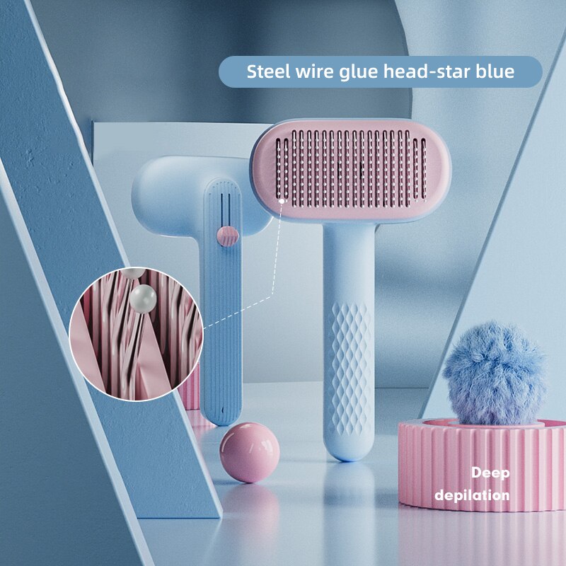 HOOPET Dog Hair Remover Brush Cat Hair Grooming Care Comb Pet Removes Hairs Cleaning Bath Brush Dog Supplies Pet Accessories