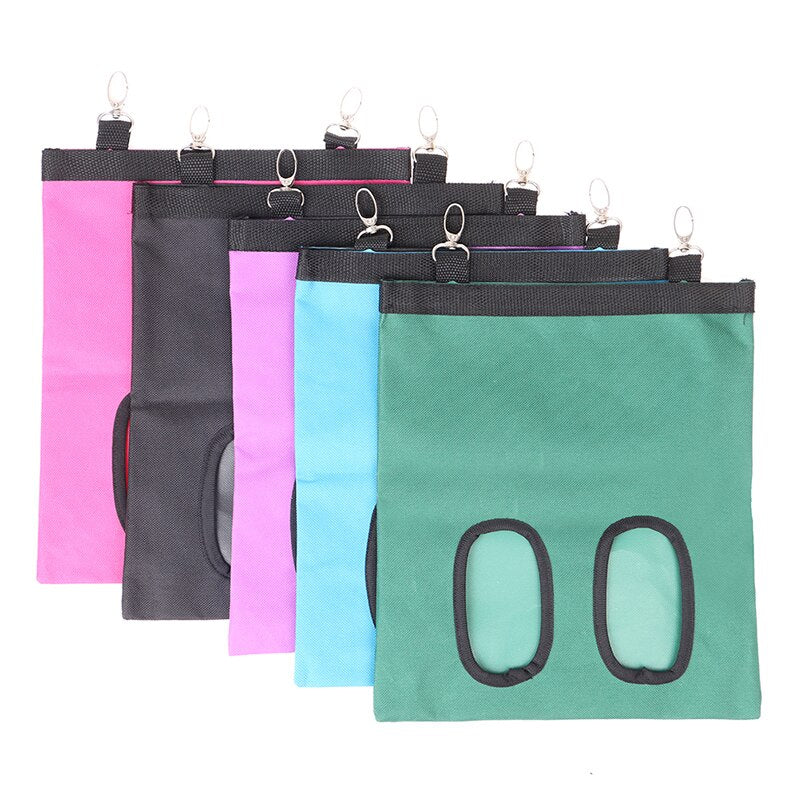 7 Colors Hay Bag Hanging Pouch Feeder Holder Feeding Dispenser Container for Rabbit Guinea Pig Small Animals Pet