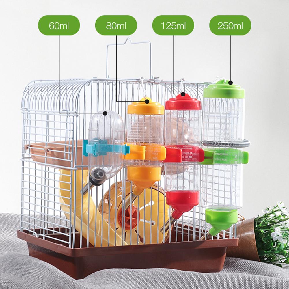 Portable Automatic Water Bottle Dispenser Leakproof Water Feeder Pet Supplies For Hamster Guinea Pig Chinchilla Rabbit