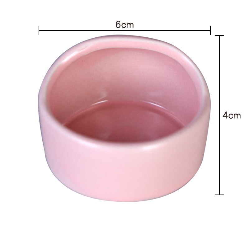 Hamster Bowl Food Dish Ceramic Small Animal Bowl Prevent Knocking Over For Food Splashing Gerbil Chinchilla Rat Ferret Hedgehog