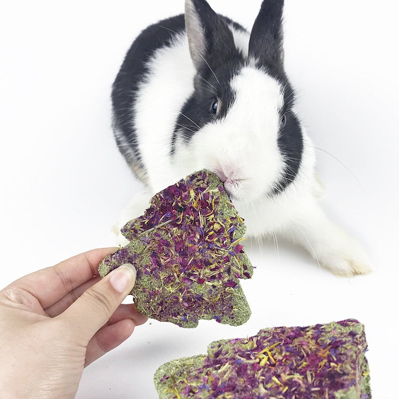 1/2PCS Small Pets Hamster Grinding Teeth Cake Cookie Animals Rabbit Chinchilla Guniea Pig Molar Chew Play Toy