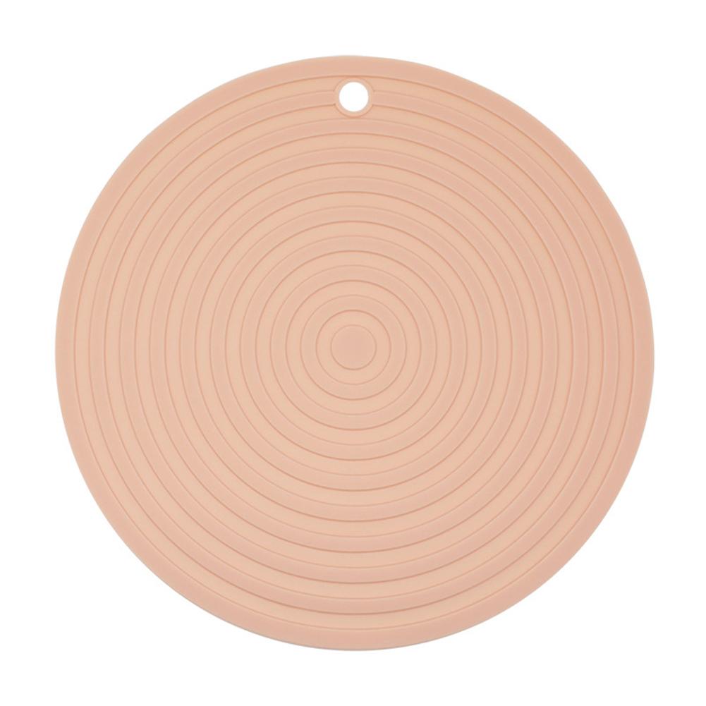 Pet Round Silicone Placemat Non-slip Solid Color Food Mat Bowl Pad Pet Supplies For Dogs Cats