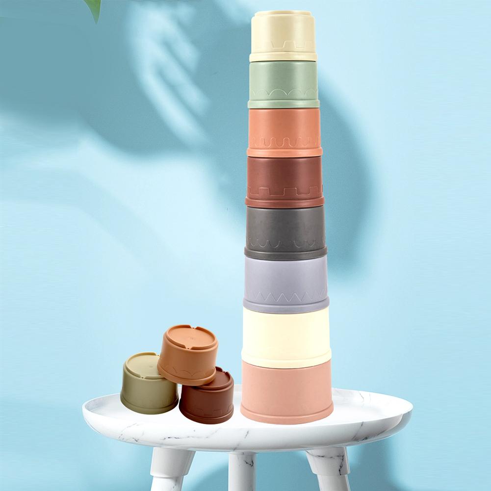 Stacking Cups Toy For Rabbits Multi-colored Reusable Small Animals Puzzle Toys For Hiding Food Playing