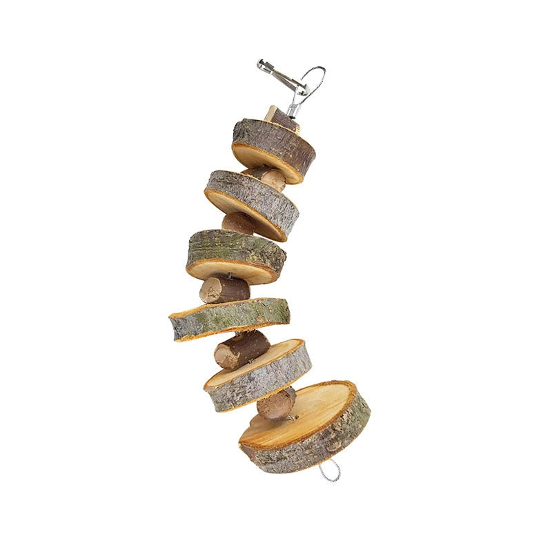 Natural Organic Apple Wood Rabbit Chew Toy Small Animal Snack Toys For Bunny Chinchilla Guinea Pigs Hamsters Tooth Grinding Toy