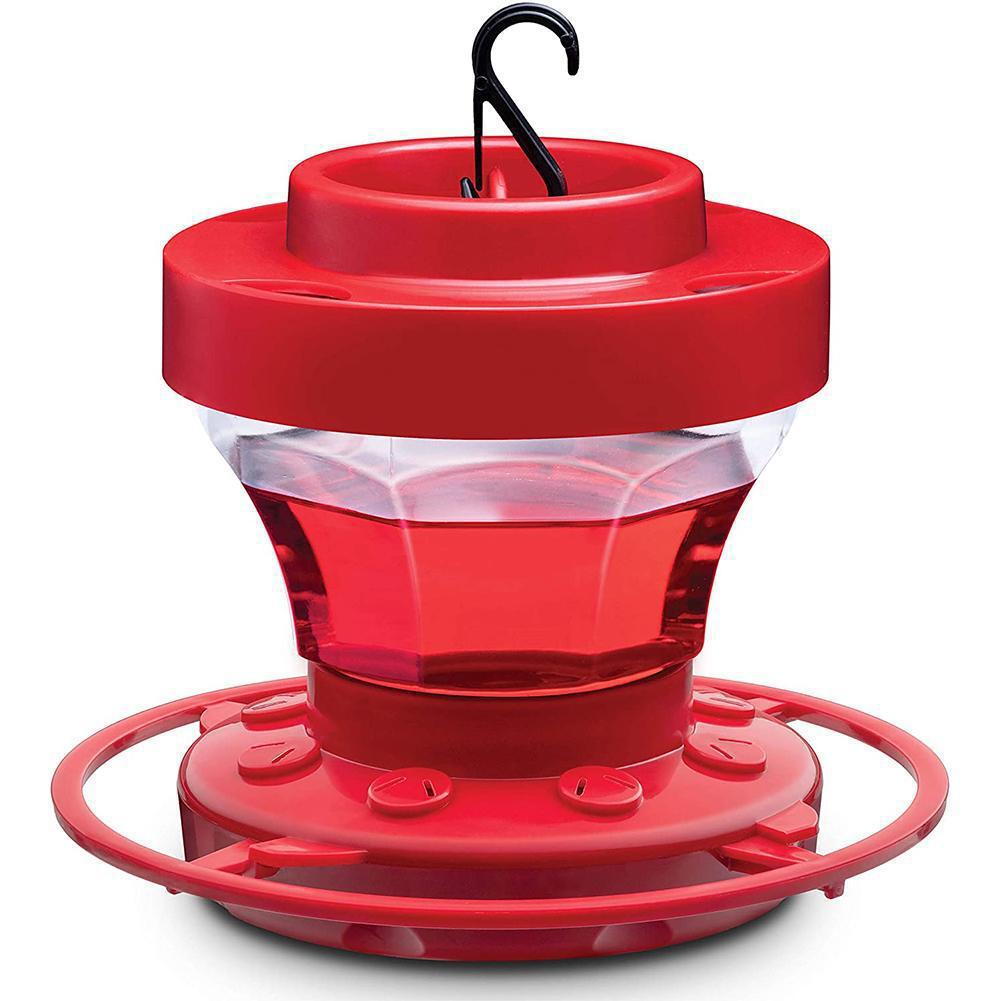 Outdoor Hanging Hummingbird Feeder Leak-proof Food Container With 8 Feeding Ports For Garden Backyard Decoration