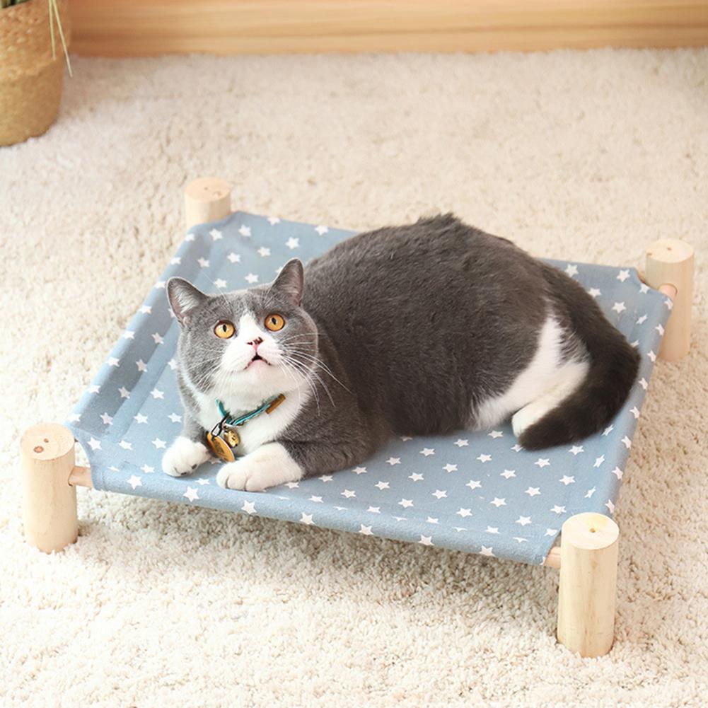 Cat Dog Kennel Pet Camp Bed Small Tent Summer Breathable Removable Washable Cat Mat House Pets Supplies