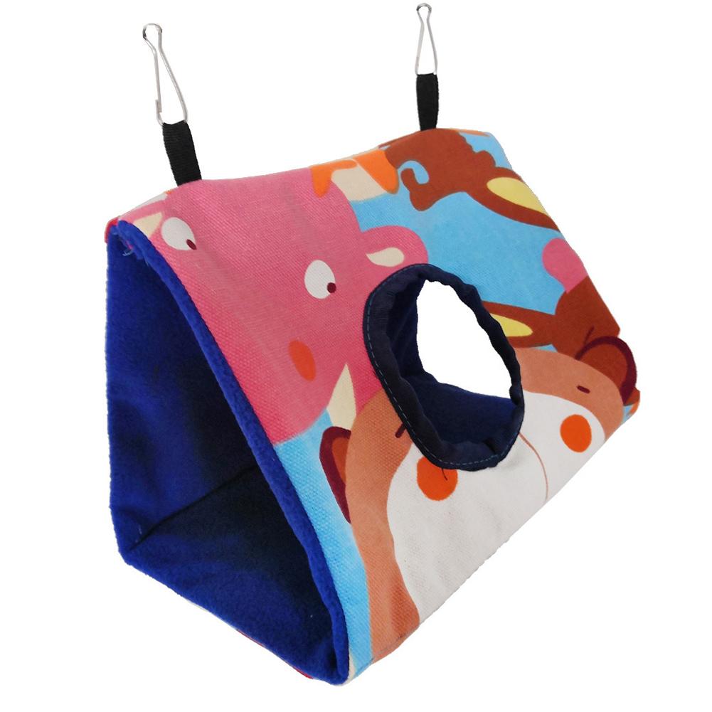 Pet Bird Parrot Triangle Hanging Cave Warm Hammock Sleeping Nest With Hole For Sleeping Hatching