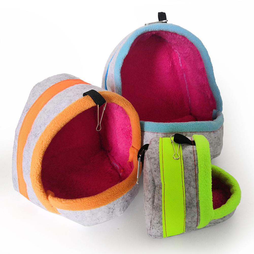Birds Winter Warm Cotton Nest Sleeping Bag With 2 Hooks For Parrot Hamster Chinchilla Squirrel Hedgehog