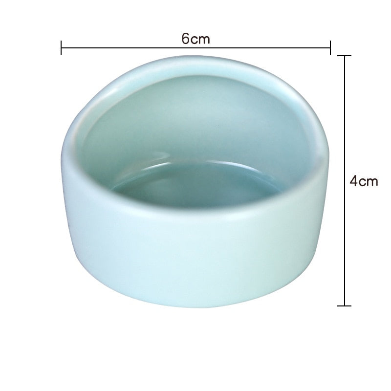 Hamster Bowl Food Dish Ceramic Small Animal Bowl Prevent Knocking Over For Food Splashing Gerbil Chinchilla Rat Ferret Hedgehog