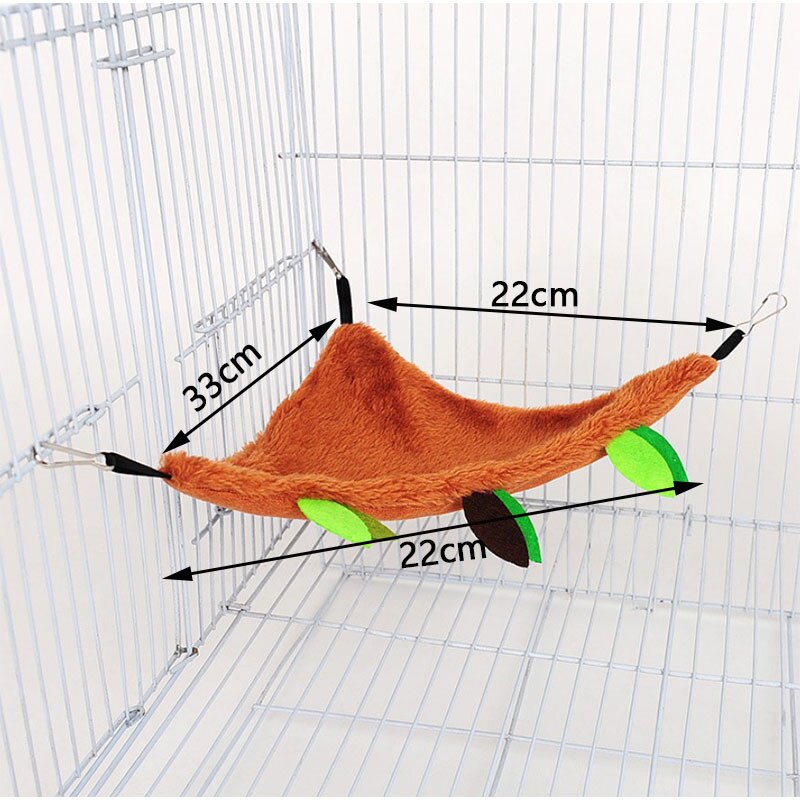 Flannel Pet Hammock Drill Barrel Hamsters Nest Guinea Pigs Small Pet Hanging Bed Comfortable Soft Cage Swing Accessories