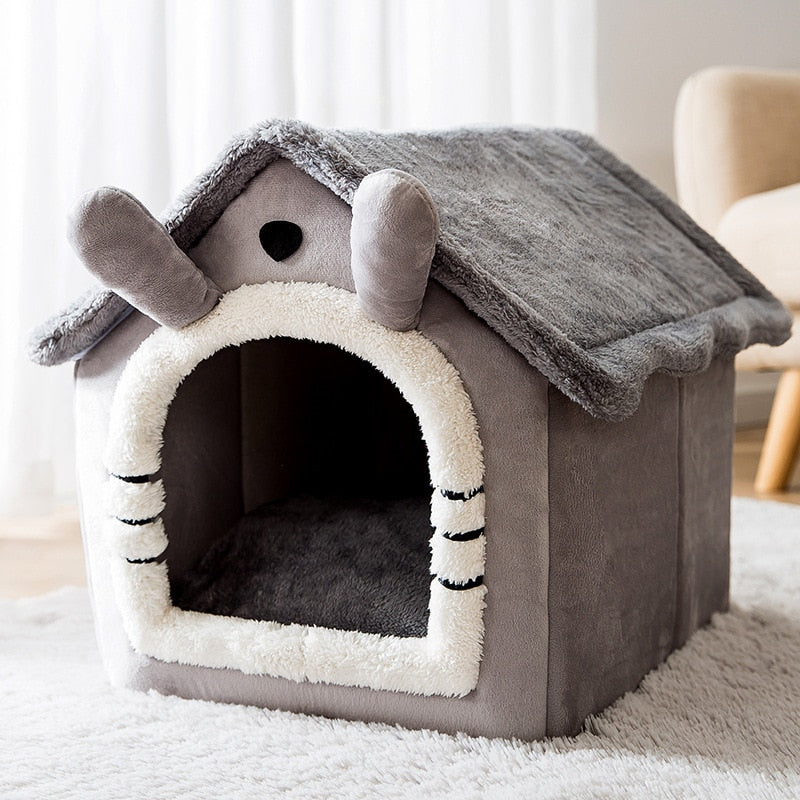 HOOPET New Style Dog House Double Roof Animal Shape House for Cats Small Dogs Pet Comfortable Sleeping Bed Cat Nest Bed Supplies