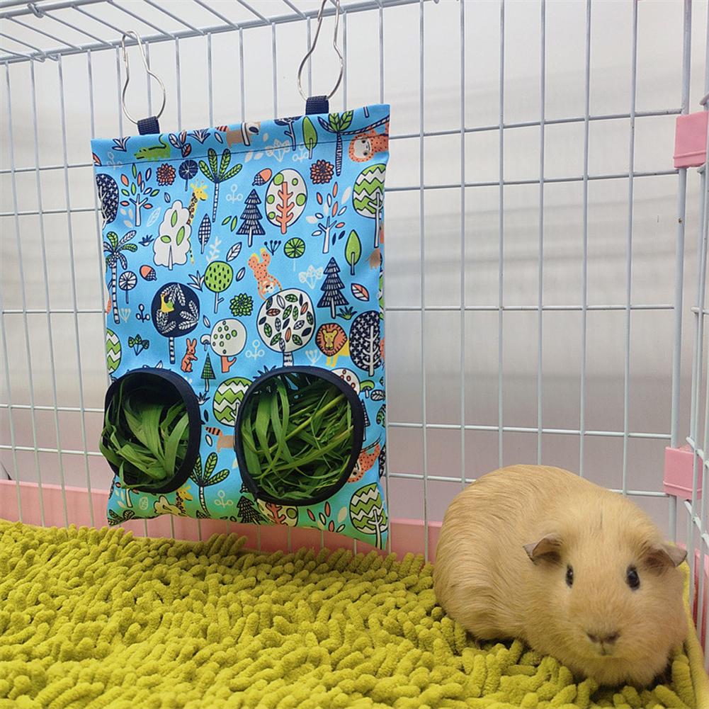Hay Feeder Grass Feeding Bag Food Dispensers Pets Cage Accessories For Chinchilla Mole Guinea Pig Rabbit