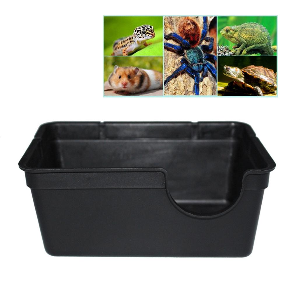 Small Reptiles Pets Toys Gecko Snake Shelter House Food Water Bowl Cave Climbing Box