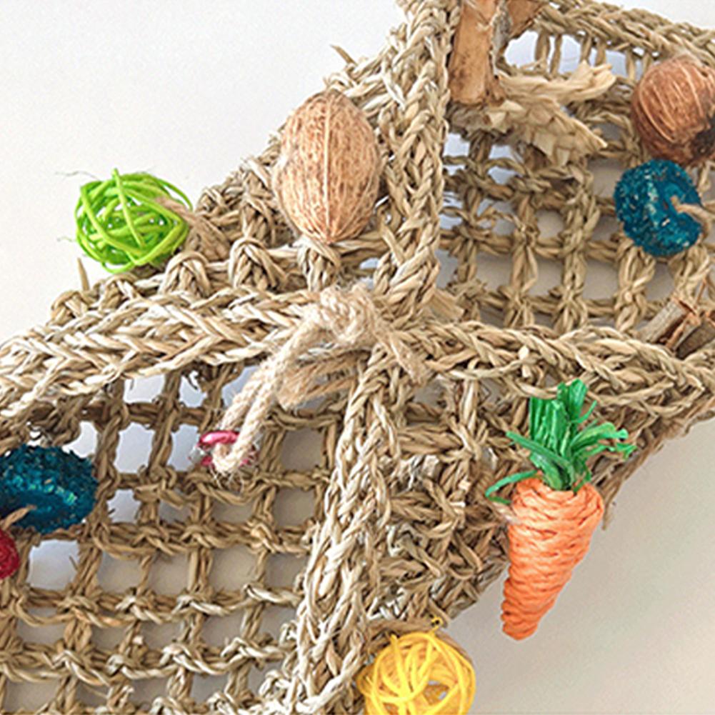Bird Parrot Tunnel Toys Hanging Swing Stand Tent Hammock With Colorful Chewing Rope Relieve Boredom Toys