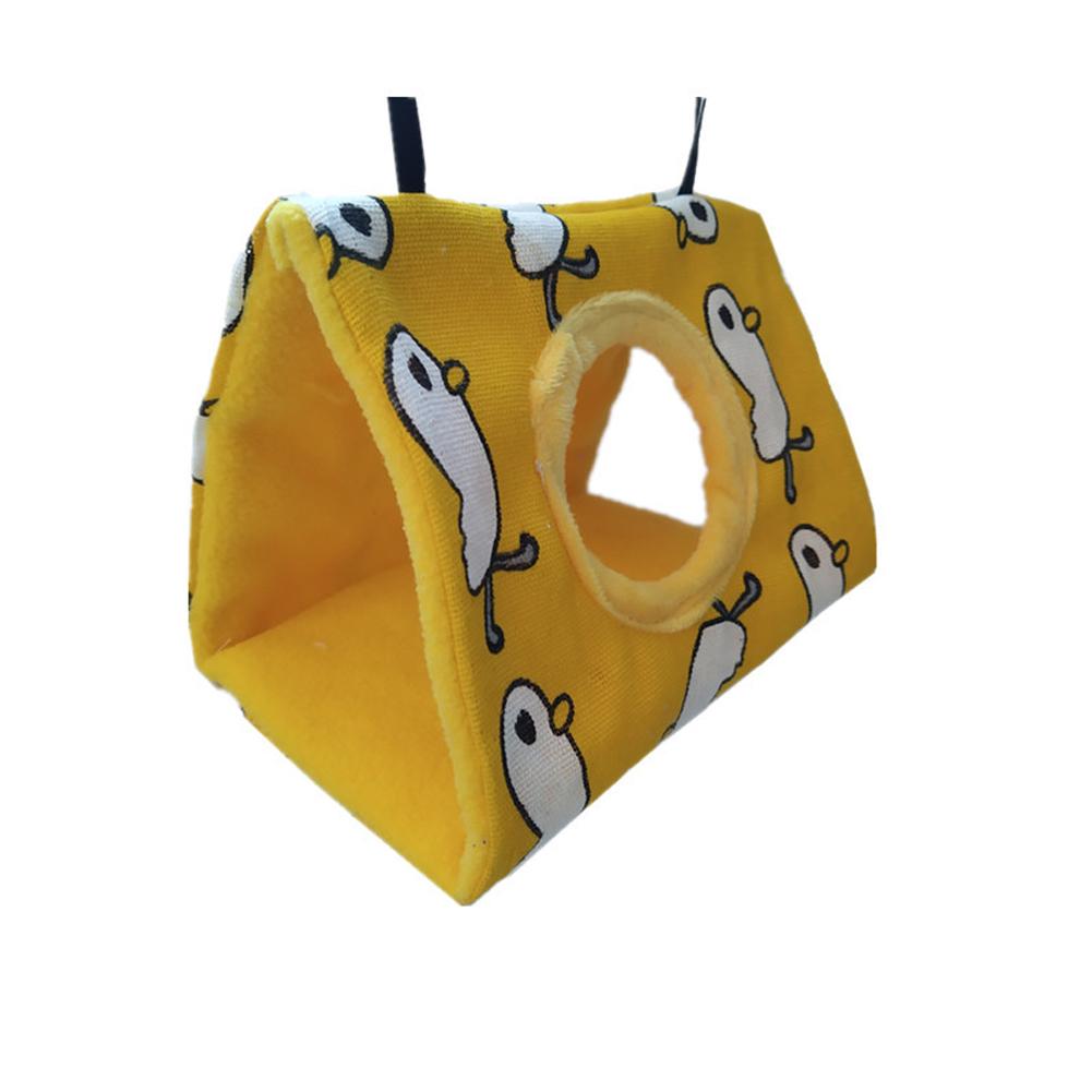 Birds Hanging Hammock Soft Comfortable Parrot Triangular Cotton Nest With Hole For Lovebird Budgerigar Cockatiel
