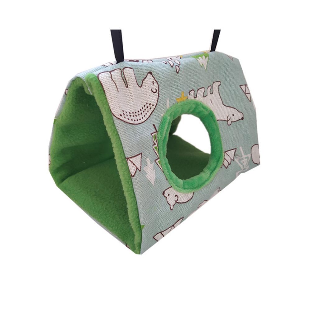 Birds Hanging Hammock Soft Comfortable Parrot Triangular Cotton Nest With Hole For Lovebird Budgerigar Cockatiel
