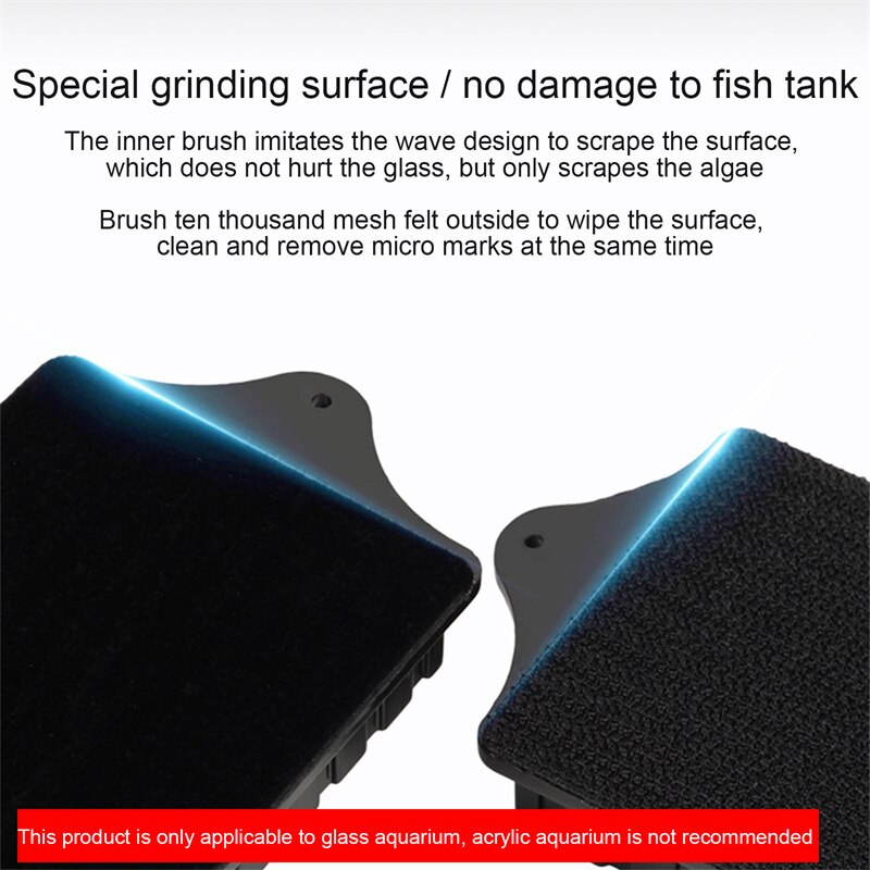 Magnetic Aquarium Glass Cleaner Algae Scraper Fish Tank Cleaning Tool For Fish Tank Glass Algae Cleaner Magnet Brush 3 Sizes