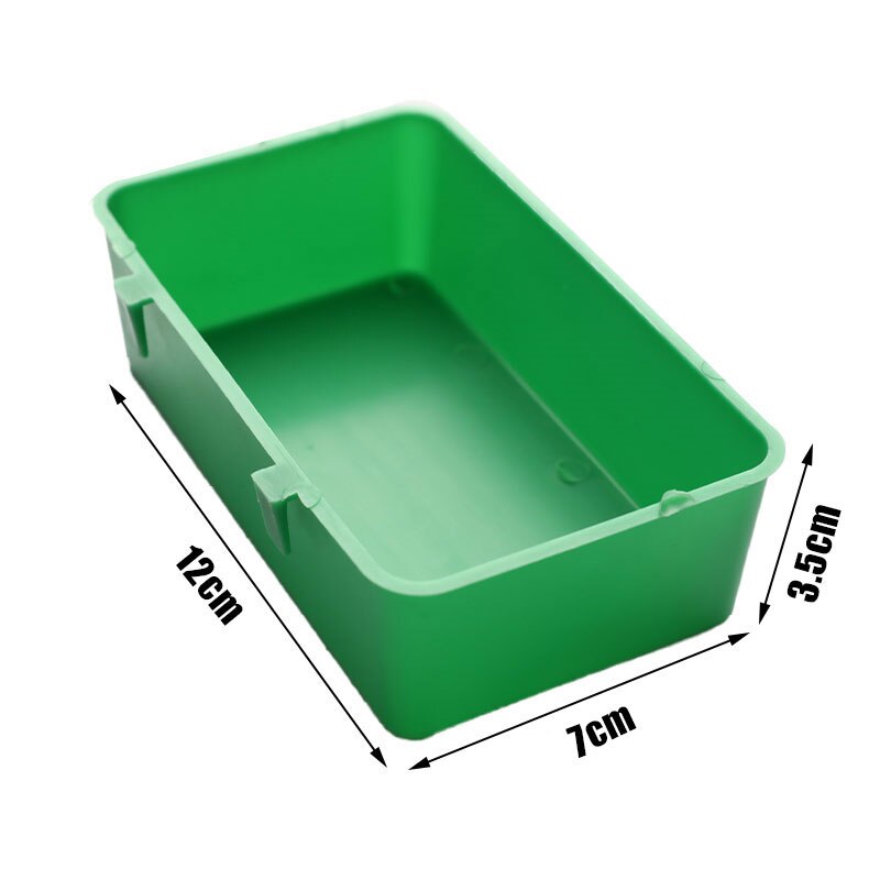 Parrot Feeder Bowl Plastic Water Hanging Bowl Parakeet Feeder Box Pet Cage Food Container Dispenser Feeding Supplies Accessories