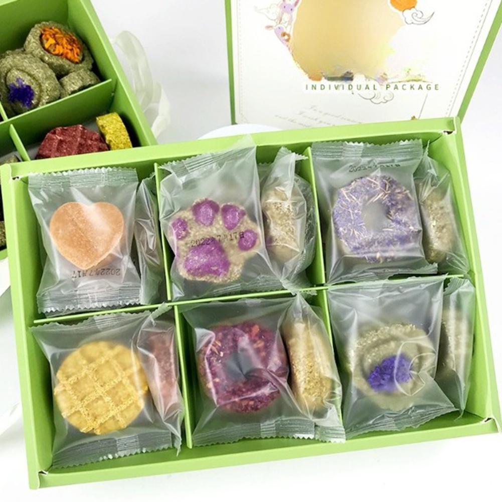 Rabbit Grinding Teeth Grass Cake Molar Chew Bite Toy Snack Accessories For Guinea Pig Chinchilla Hamsters