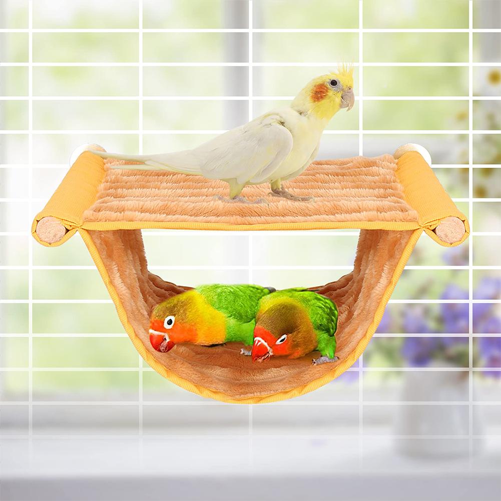 Pet Bird Hanging Hammock Warm Nest Bed Removable Washable Parrot Bird Cage Perch For Parrot Hamster House Accessories