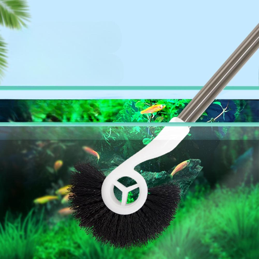 Fish Tank Algae Removal Brush With Anti-slip Handle Hanging Hole Design Cleaning Tools For Aquariums Fish Tank