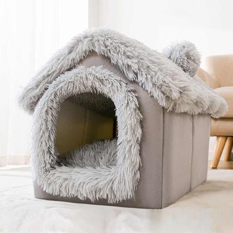HOOPET New Style Dog House Double Roof Animal Shape House for Cats Small Dogs Pet Comfortable Sleeping Bed Cat Nest Bed Supplies