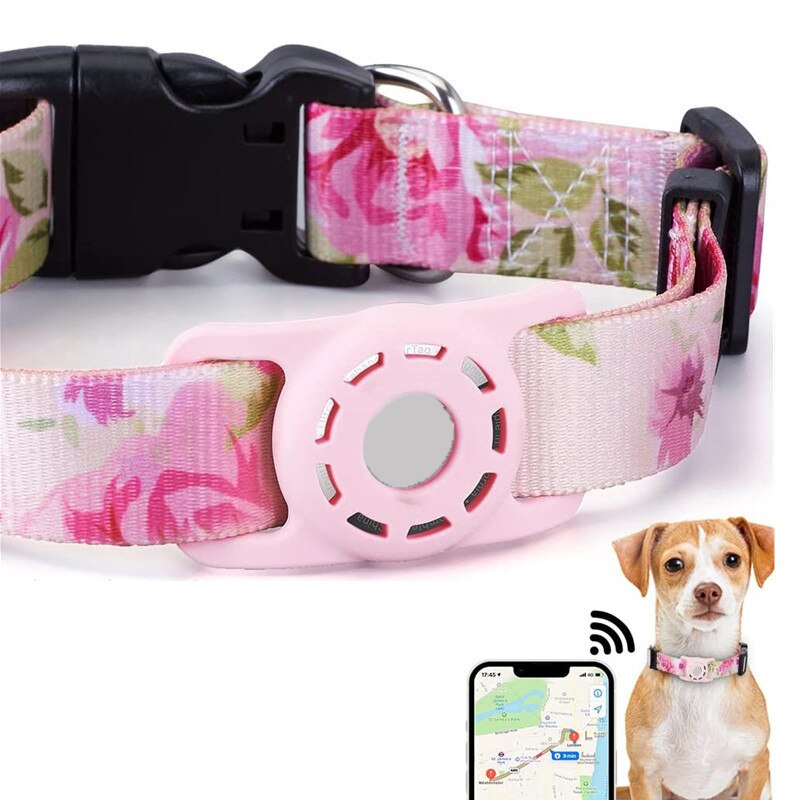 Adjustable Case For Apple Air Tag Dog Collar Holder Protective Airtag Holder Case for Pets Dog Cat Collar GPS Trackers Holder