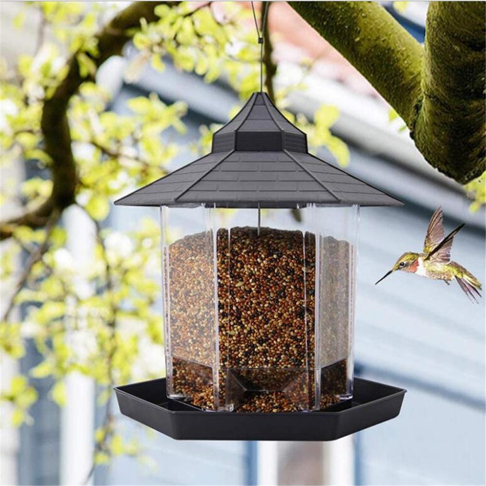 Wild Bird Feeder Outside Anti Squirrel Hanging Bird Feeder For Garden Patio Outdoor Decoration