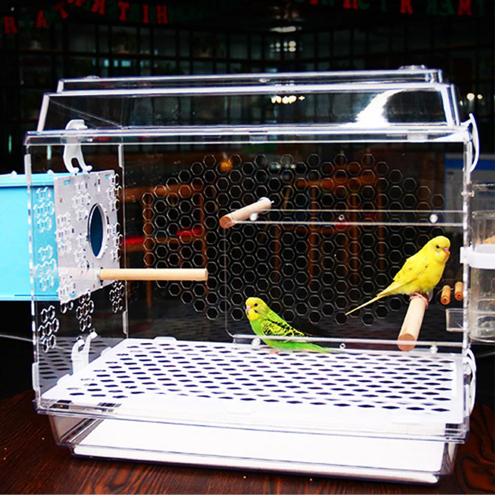 Parrot Wood Breeding Box Thermal Insulation Pets Bird House Nest Mating Box For Lovebirds Parrot Parakeet