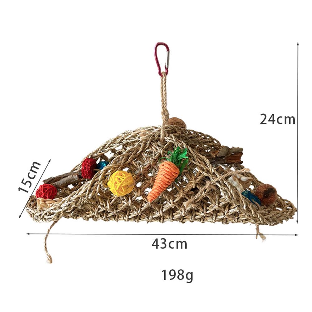 Bird Parrot Tunnel Toys Hanging Swing Stand Tent Hammock With Colorful Chewing Rope Relieve Boredom Toys
