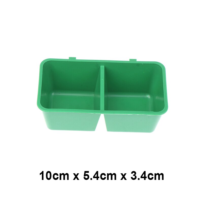 Parrot Feeder Bowl Plastic Water Hanging Bowl Parakeet Feeder Box Pet Cage Food Container Dispenser Feeding Supplies Accessories