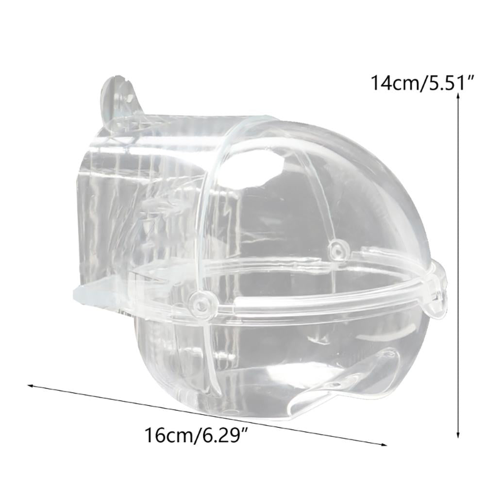 Parrot Bath Tub Bird Shower Box Transparent Bathing Tub External Bath Device Cage Accessories Bird Supplies