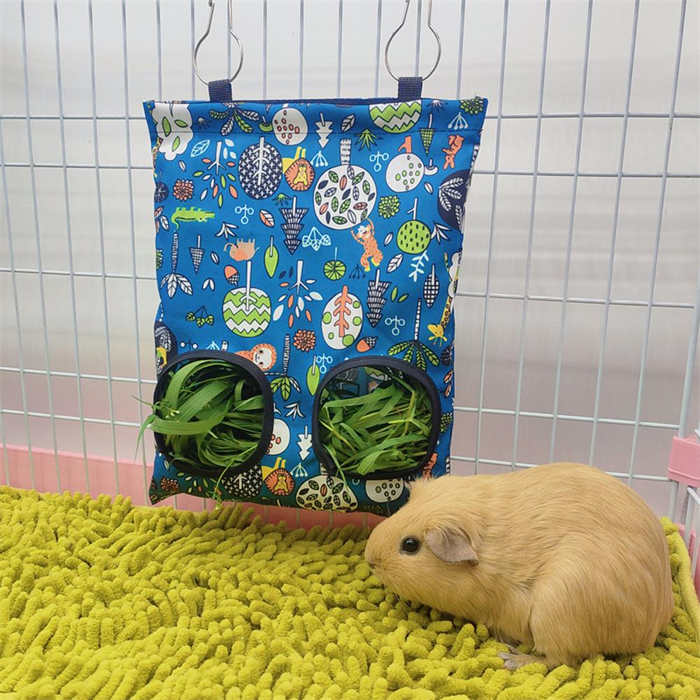 Hay Feeder Grass Feeding Bag Food Dispensers Pets Cage Accessories For Chinchilla Mole Guinea Pig Rabbit