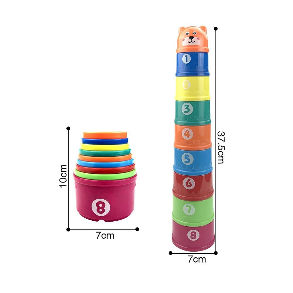 Stacking Cups Toy For Rabbits Multi-colored Reusable Small Animals Puzzle Toys For Hiding Food Playing