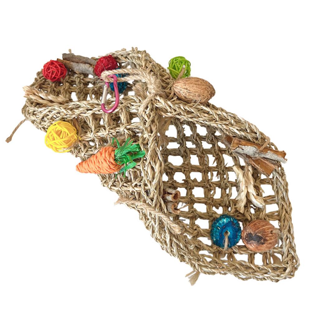 Bird Parrot Tunnel Toys Hanging Swing Stand Tent Hammock With Colorful Chewing Rope Relieve Boredom Toys