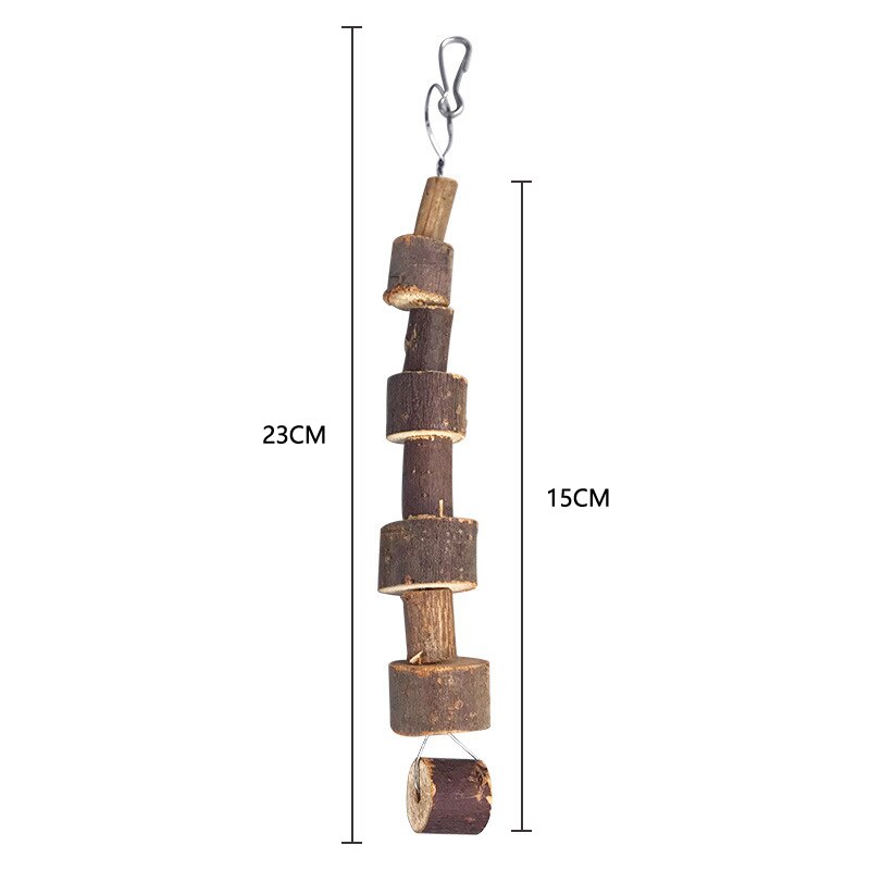 Natural Organic Apple Wood Chew Toy Rabbit Small Animal Tooth Snacks Pets Chew Toys Apple Branch Mmolar Cinnamon Strings