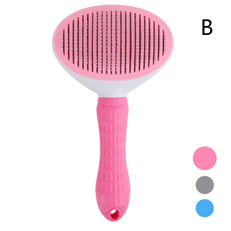 Cats Dogs Brush Self Cleaning Slicker Brush For Shedding Grooming Removes Loose Undercoat Mats and Tangled Hair Grooming Comb
