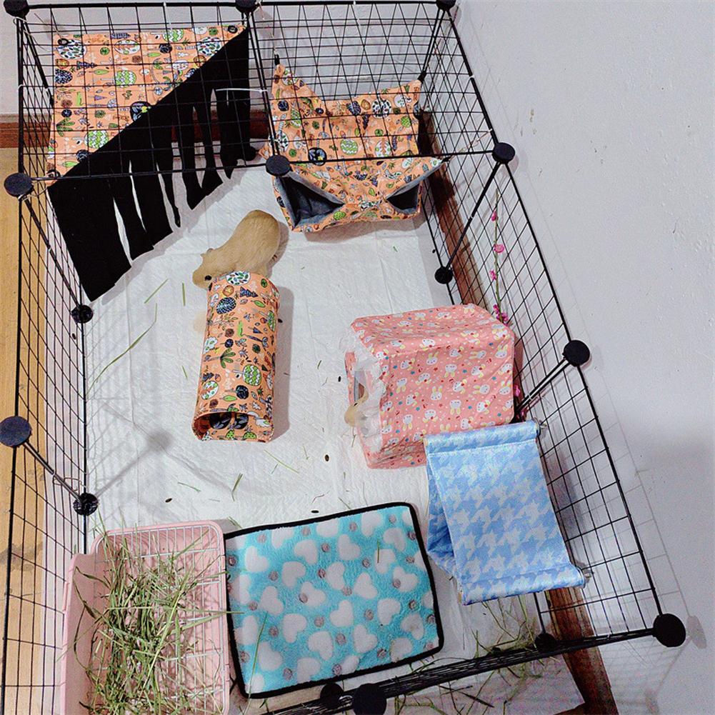 Hamster Play Tubes Forest Pattern Hideout Tunnel Toy Pet Supplies For Guinea Pig Rabbit Hedgehogs Chinchillas