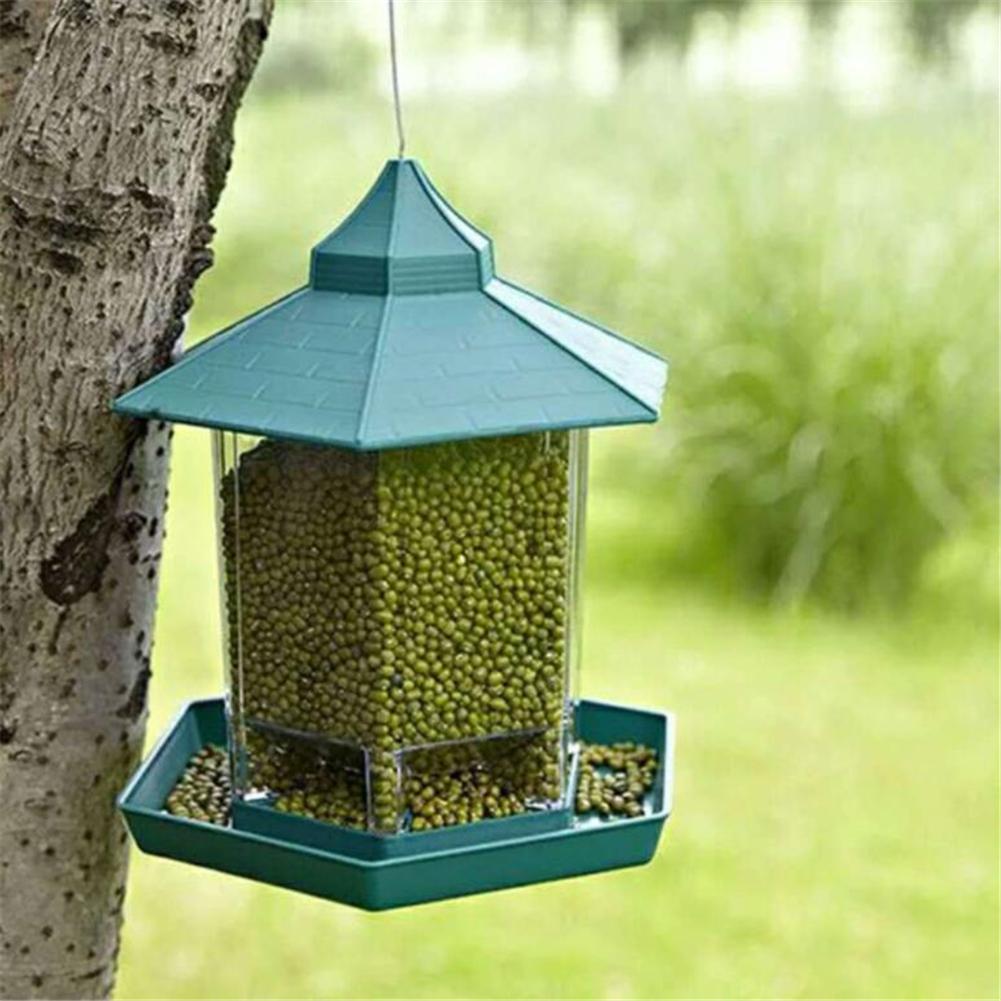 Wild Bird Feeder Outside Anti Squirrel Hanging Bird Feeder For Garden Patio Outdoor Decoration